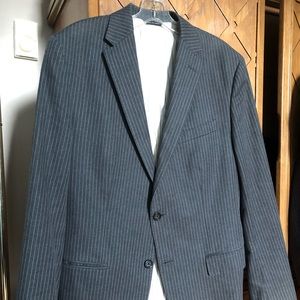 Men’s Blazer - Charcoal/pinstripe, Cotton, 2button